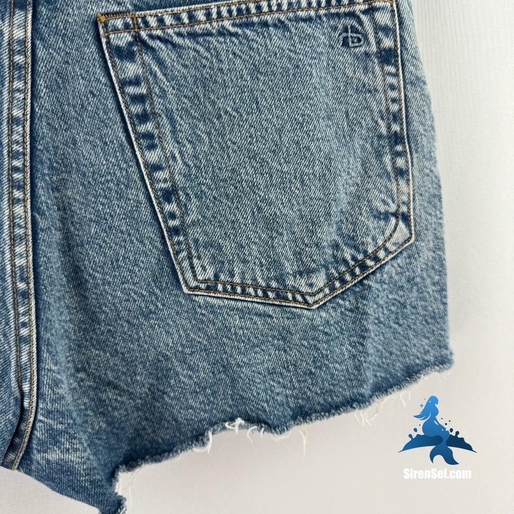 1282 rag & bone Maya High-Rise Short – 26 – Calypso (Blue) - Picture 12 of 16